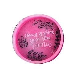 Плоский Круглый Плоские круглые силиконовые формы на День матери, слово «мама», поднос «сделай сам», силиконовые формы, формы для литья смолы, для уф-смолы, изготовление изделий из эпоксидной смолы, белые, 12.5x2.1 см