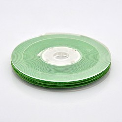 Зеленый лайм Полиэстер бархат лента для упаковки подарка и украшения празднества, зеленый лайм, 1/8 дюйм (4 мм), о 100yards / рулон (91.44 м / рулон)