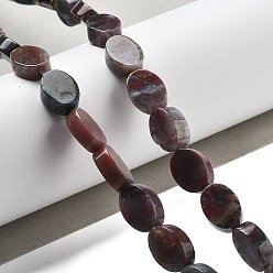 (RRHB277) Кристалл на подкладке из медово-бежевого цвета Нити бусин из натурального окрашенного и нагретого индийского агата, овальные, 14x10x5 мм, отверстие : 0.5 мм, около 28 шт / нитка, 15.55'' (39.5 см)