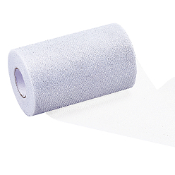 Черный Сетчатая ткань из полиэстера с пайетками, для юбки-пачки, чёрные, 15x0.01 см, 50 ярдов / ролл