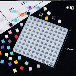 Квадрат Пищевые силиконовые формы, для запечатывания частиц воска, квадратный, 110x110 мм