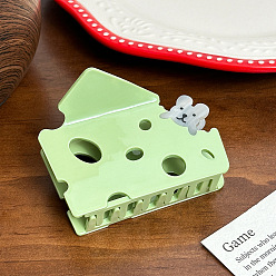 Бледно-Зеленый Заколки-коготь из сыра ацетата целлюлозы, аксессуары для волос для женщин и девочек, бледно-зеленый, 78x60x57 мм