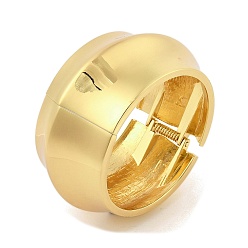 Золотой Широкие браслеты из сплава для женщин, барабан, золотые, внутренний диаметр: 2-3/8 дюйм (5.9 см)