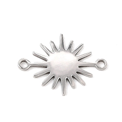 Stainless Steel Color 201 Stainless Steel Connector Charms, Sun Links, Stainless Steel Color, 18x13.5x1mm, Hole: 1.4mm