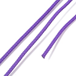 Сине-фиолетовый Плетеная круглая стальная проволока, для браслетов своими руками, синий фиолетовый, 3.2 мм