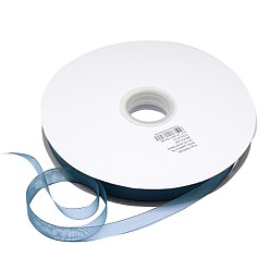 чирок Полиэстер органза лента, зелено-синие, 3/8 дюйм (9 мм), 200 ярдов / рулон (182.88 м / рулон)