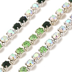 Реактивный Самолет Цепочка из стразов и железа, с катушкой, струя, 2x2x2 мм, Около 10 ярдов / рулон