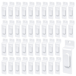 White Iron Pegboard Hooks, White, 75x24x11.5mm, Hole: 4.5mm