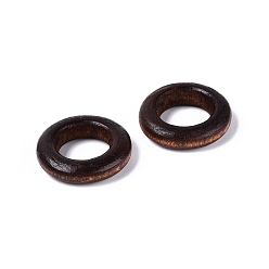 Кокосово-Коричневый Бусины из натурального дерева шима, окрашенные, кольцо, бусины с большим отверстием, кокосового коричневый, 25x6 мм, отверстие : 13.5 мм