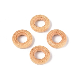 Белый Навахо Натуральные европейские бусины из древесины схимы, окрашенные, кольцо, бусины с большим отверстием, навахо белый, 12~13x4 мм, отверстие : 5.5~6 мм