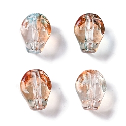 Седло Коричневый Краски для выпечки стеклянные бусины, череп, седло коричневый, 10x8x7.5 мм, отверстие : 1 мм