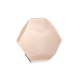 Розовый Кварц Многоугольные статуэтки из натурального розового кварца, статуи для украшения домашнего стола, 17x17 мм