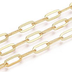 Золотой Латунные скрепки, пайки, с катушкой, , золотые, 10x4x0.5 мм, около 32.81 футов (10 м) / рулон