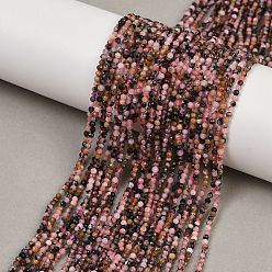 Розовый Опал Нити бусин из натурального розового перуанского опала, граненые, круглые, 2 мм, отверстие : 0.5 мм, около 297 шт / нитка, 15.35'' (39 см)