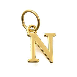 Letter N 925 стерлингов серебряные подвески, реальный 18 k позолоченный, буквы, Письмо N, 10x7.5x1 мм, отверстие : 4 мм