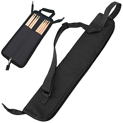 Black Canvas Drum Stick Storage Bag, Protective Bag, Black, 200x460x18mm
