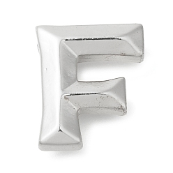 Letter F Стойки обшивки латунные подвески, долговечный, без кадмия и без свинца, подвески с буквой az~z, Буква F, 18x15.5x6 мм, отверстие : 3.5x2 мм
