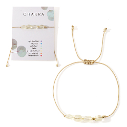 Цитрин Браслеты из бисера с плетением из натуральных бусин чакра регулируемые, Браслеты из нейлонового шнура для женщин и мужчин, внутренний диаметр: 11 дюйм (28 см)