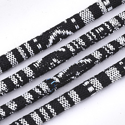 Разноцветный Этнические шнуры, ватным мозга внутри, 6.5~7x5 мм, около 109.36 ярдов (100 м) / пачка