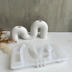 Letter M Силиконовые формы для подсвечников своими руками, для смолы, левкас, цементное ремесло, Буква М, 11.5x20.5x3.9 см, Внутренний диаметр: 1.85 cm