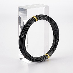 Черный Наборы ювелирных изделий в проволочной обертке своими руками, с алюминиевой проволокой и железными кусачками, чёрные, 17 датчик, 1.2 мм, 10 м / рулон, 2 рулонов / набор