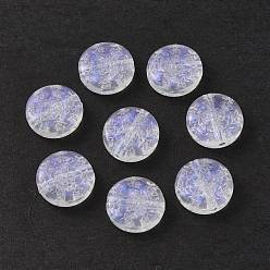 Clear Transparent Acrylic Beads, Glitter Powder, Flat Round with Star, Clear, 12.5x4.5mm, Hole: 1.5mm, about 890pcs/500g