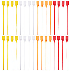 Mixed Color 40Pcs 4 Colors Plastic Cable Ties Tags for Clothing Shoes Bags, Mixed Color, 33x2.6x0.3~1.5cm, 10pcs/color