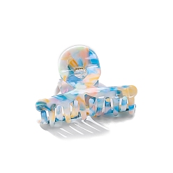 Темно-Голубой Заколки для волос в форме когтей из ацетата целлюлозы, аксессуары для волос для женщин и девочек, глубокое синее небо, 81x60 мм