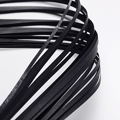 Черный Рюш полоски бумаги, чёрные, 390x3 мм, о 120strips / мешок