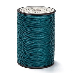 Прусский Синий Круглая вощеная нить из полиэстера, микро шнур макраме, витой шнур, для шитья кожи, берлинская лазурь, 0.45 мм, около 174.97 ярдов (160 м) / рулон