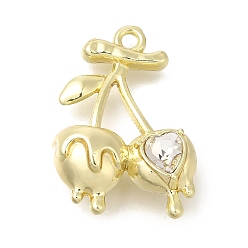 Кристалл Подвески из сплава со стразами, черри прелести, кристалл, 23x16x7.5 мм, отверстие : 1.7 мм