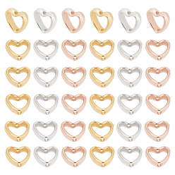 (52) Непрозрачная лаванда 3 сумки 3 цвета ccb пластиковые бусины рамки, сердце, разноцветные, 11x12x3.5 мм, отверстие : 1.6 мм, 50 шт / пакет, 1 сумка / цвет