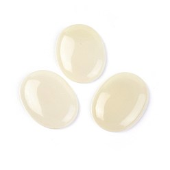 Новый Нефрит Природные новые нефритовые кабошоны, овальные, 40x30x6~8 мм
