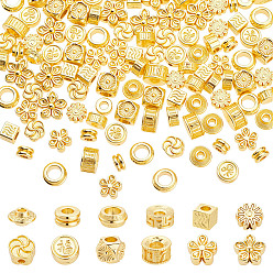 Mixed Shapes 120шт 12 стили бусины из сплава, для изготовления ювелирных изделий, разнообразные, 4.5~9 мм, отверстие : 1.2~4 мм, 10 шт / стиль