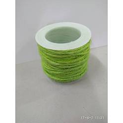 Зелено-Желтый Джутовый шнур, джутовая струна, джутовый шпагат, для изготовления ювелирных изделий, зеленый желтый, 2 мм, около 10.93 ярдов (10 м) / рулон