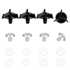 Серебро 2 сумки из АБС-пластика внедорожный шлем винт, с распоркой, серебряные, 22x22x16 мм