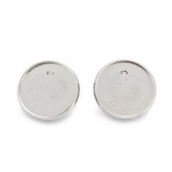 Нержавеющая Сталь Цвет Устойчив к потускнению 304 застежка-клипса из нержавеющей стали, плоско-круглые, цвет нержавеющей стали, 18x18x8 мм, отверстие : 3 мм, внутренний диаметр: 16 мм