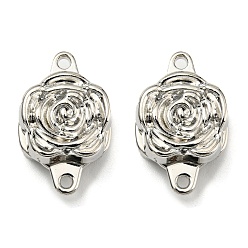 Платина Магнитные застежки из сплава, без кадмия и без свинца, цветок, долговечный, платина, 18x11.5x6 мм, отверстие : 1.2 мм