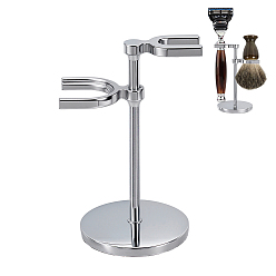 Платина Держатели для бритв из сплава, подставка для бритвы, платина, 63x70x118 мм, внутренний диаметр: 12.5 мм и 26 мм