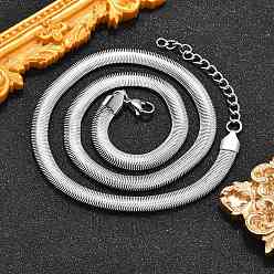 Нержавеющая Сталь Цвет Не тускнеет 304 ожерелья из нержавеющей стали с цепочками в виде елочки, с карабин-лобстерами , цвет нержавеющей стали, 16.1 дюйм (41 см)