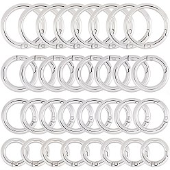 Платина 32 шт 4 стили пружинные кольца из цинкового сплава, уплотнительные кольца, платина, 20~33x3.5~54 мм, внутренний диаметр: 13~26 мм, 8 шт / стиль