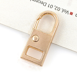 Golden Alloy Detachable Zipper Slider Pull Tab, for Luggage Clothing Jackets Backpacks, Golden, 2.2x1.1cm