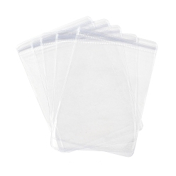 Прозрачный ПВХ антиокислительные пакеты с застежкой-молнией, прозрачный чехол для хранения ювелирных изделий с защитой от потускнения, прямоугольные, прозрачные, 16x11x0.03 см, односторонняя толщина: 4.9 мил(0.125мм)