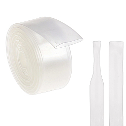 Прозрачный Прозрачная термоусадочная защитная трубка из полиэтилена, прозрачные, 33x2 мм, 3 м