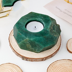 Авантюрин Подсвечник из натурального авантюрина, украшение дома, 9~10 см