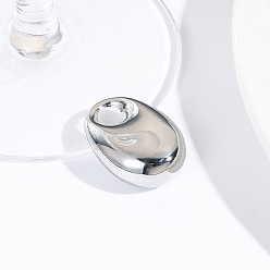 Платина Латунные подвески, слеза, платина, 29.5x20.5x11.5 мм, отверстие : 6x6 мм