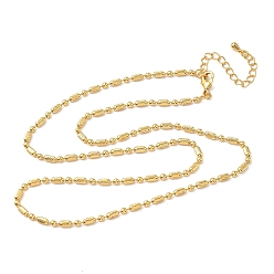 Настоящее золото 18K 2.5мм латунные цепочки-колонны с шариками для женщин, без никеля , реальный 18 k позолоченный, 18.62 дюйм (47.3 см)