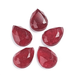 Нефрит Природного нефрита кабошоны, слеза, граненые, 14x10x4.5 мм