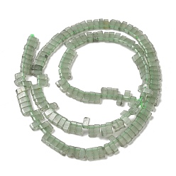 Aventurine Verte Naturelles aventurine verte brins de perles, 2-trou, rectangle, 2.5~3x5x2.5mm, Trou: 0.8mm, Environ 138~140 pcs/chapelet, 15.28''~15.31'' (38.8~38.9 cm)