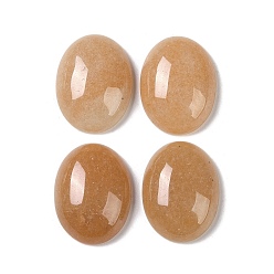 Красный Авантюрин Натуральные красные авантюрные кабошоны, овальные, 20~20.8x15~15.5x5.8~6.5 мм